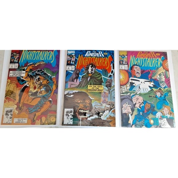 NEW UNREAD MINT Bagged Marvel Comics NIGHTSTALKERS 4 5 6 BLADE Punisher MORBIUS - Picture 1 of 7